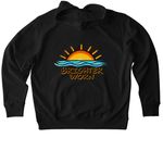 Brighter Worn &nbsp;, a Black Stanley/Stella Unisex Cruiser 2.0 Pullover Hoodie (back-view)