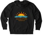 Brighter Worn &nbsp;, a Black Stanley/Stella Unisex Cultivator 2.0 Zip Up Pullover Hoodie (back-view)