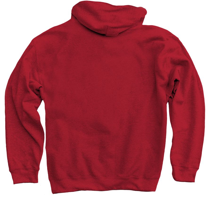Macaulay at Queens College, a Cardinal Red Pullover Hoodie (back-view)