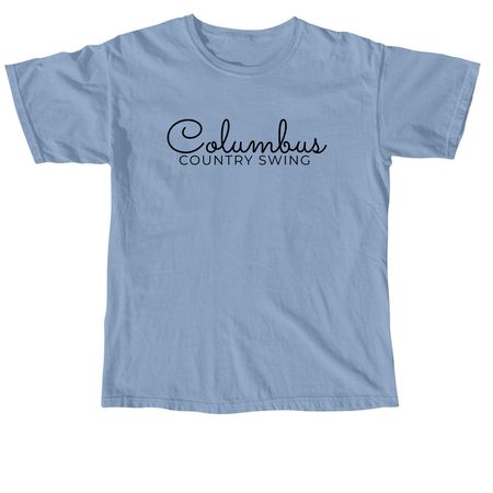 COLUMBUS, a Washed Denim Comfort Colors Unisex Tee