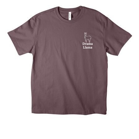 Drama Llama, a Purple Storm Unisex Heavyweight Tee