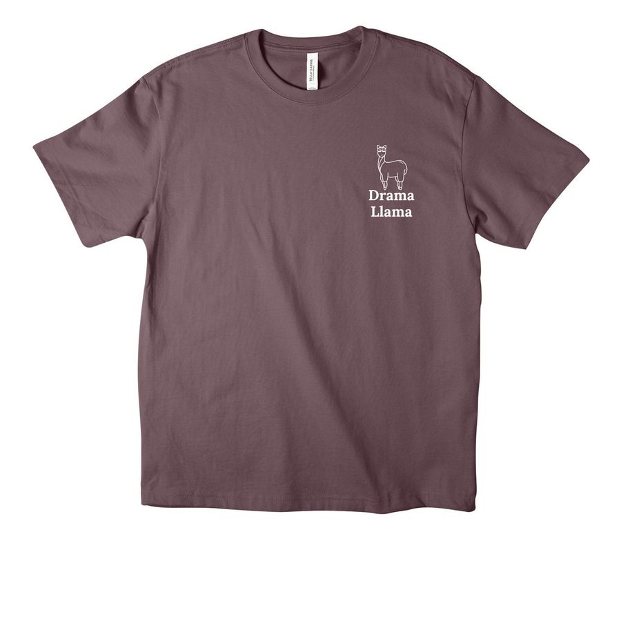 Drama Llama, a Purple Storm Unisex Heavyweight Tee