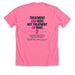 Treatment AND Rent: Supporting WVCF, a Neon Pink Premium Unisex Tee (back-view)