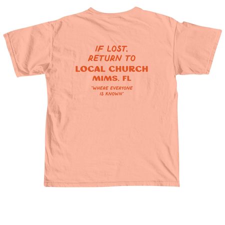 Love Thy Local Summer Tee, a Neon Cantaloupe Comfort Colors Unisex Tee