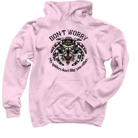 Don?t worry 2.0, a Light Pink Pullover Hoodie