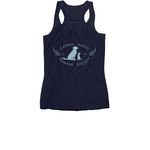 Support Local Street Cats, a Navy Women's Racerback (back-view)