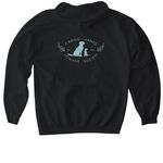 Support Local Street Cats, a Black Gildan Softstyle Pullover Hoodie (back-view)
