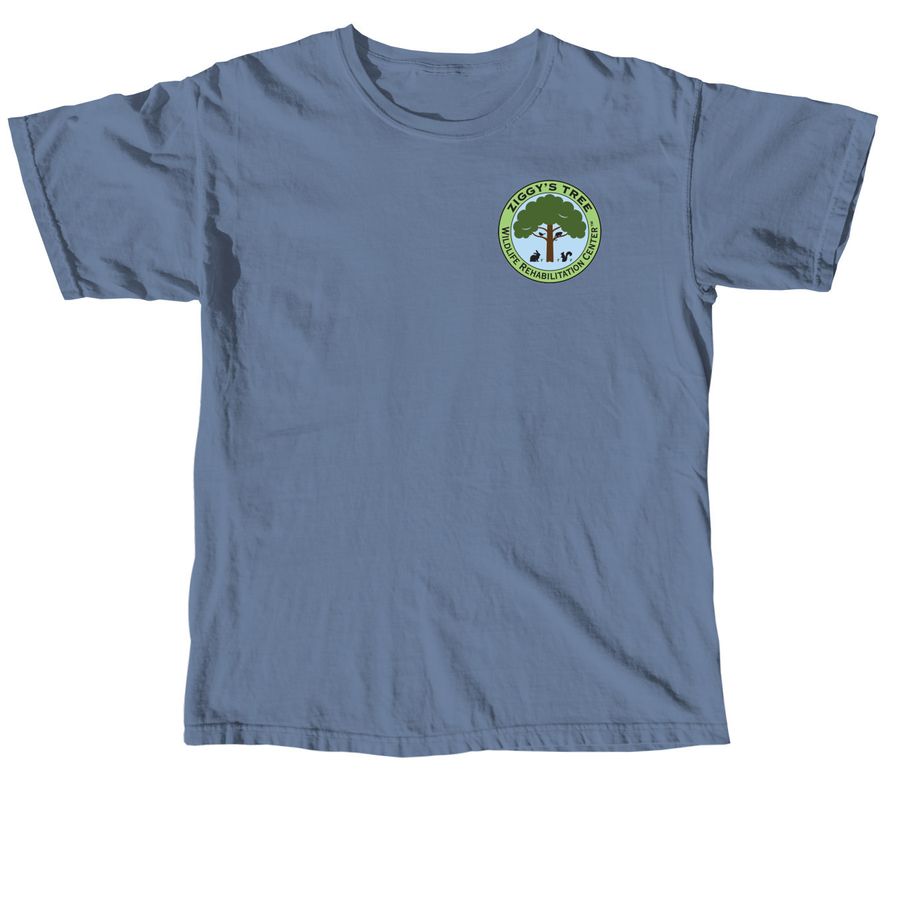 Bunny & Squirrel Ziggy's T-shirt, a Blue Jean Comfort Colors Unisex Tee