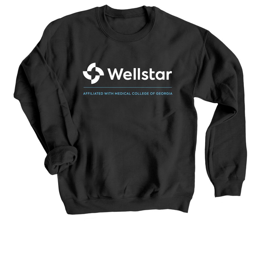 Pediatric Shirts for Wellstar MCG Health, a Black Crewneck Sweatshirt