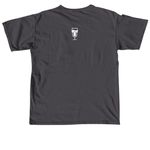 messy is my polished, a Graphite Comfort Colors Unisex Tee (back-view)