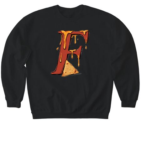 Layer Your Nachos, You Cowards ? Drop 002, a Black Softstyle Crewneck Sweatshirt