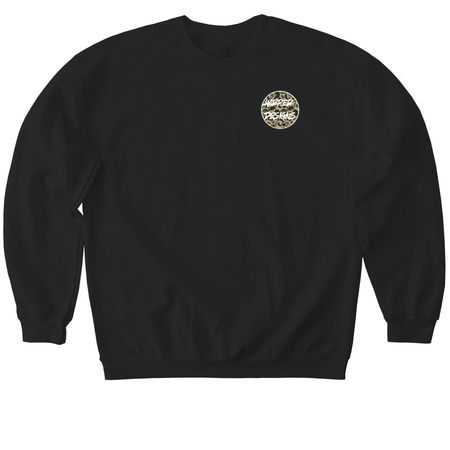 can't do right camp, a Black Softstyle Crewneck Sweatshirt