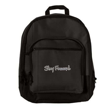 The Stay Focused Collection - Backpack, a Black Everyday Backpack