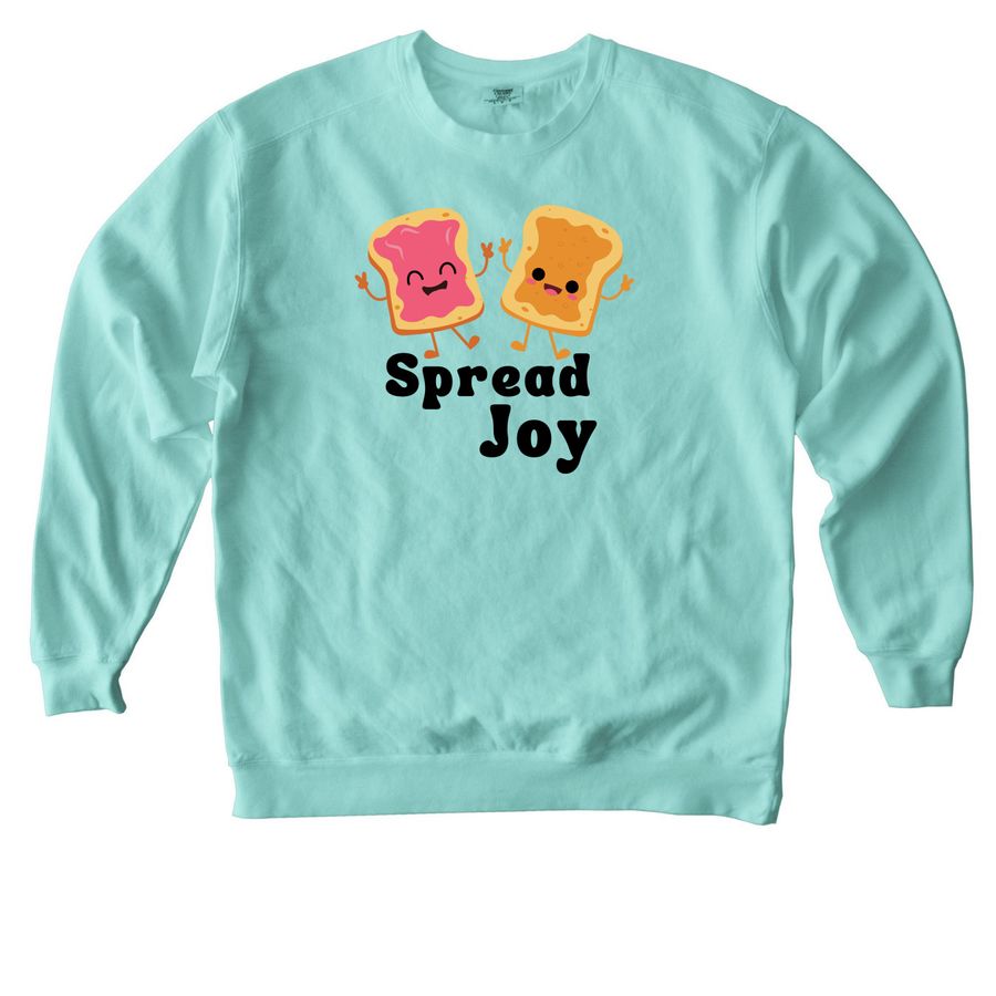 Spread Joy Tops, a Chalky Mint Comfort Colors Crewneck Sweatshirt