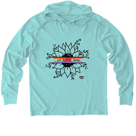 Pride 2026, a Saltwater Blue Allmade Organic Cotton Mineral Dye Hoodie Tee