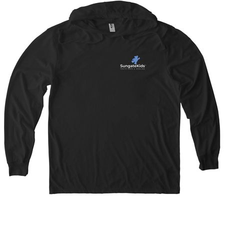 Tops, a Space Black Allmade Eco Triblend Hoodie Tee