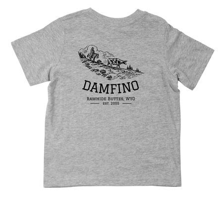 DAMFINO LLC - TODDLER SIZES, a Heather Toddler Tee (back-view)