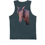 BBSER Summer, a Dark Grey Premium Cotton Tank (back-view)