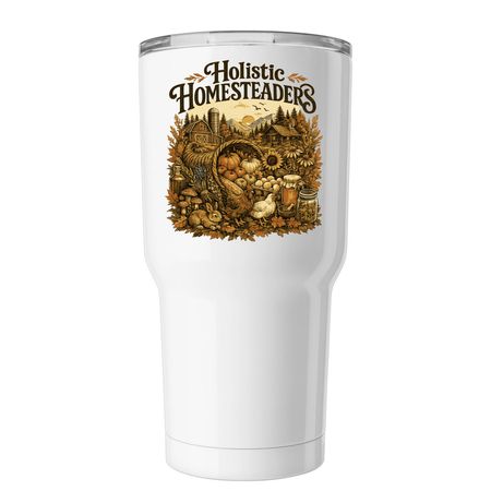 HHHW Fall Tumbler, a White Insulated Tumbler