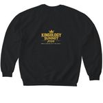 Kingology Summit 2026 ? Founding Edition, a Black Softstyle Crewneck Sweatshirt (back-view)