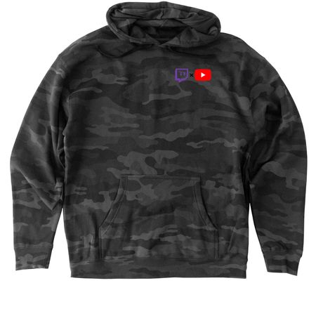 Hoodies and Sweatshirts, a Black Camo Heavyweight Camo Pullover Hoodie