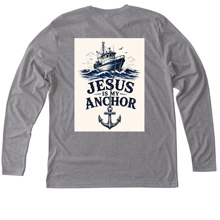 Hebrews 6:19, a Premium Heather Triblend Long Sleeve Tee