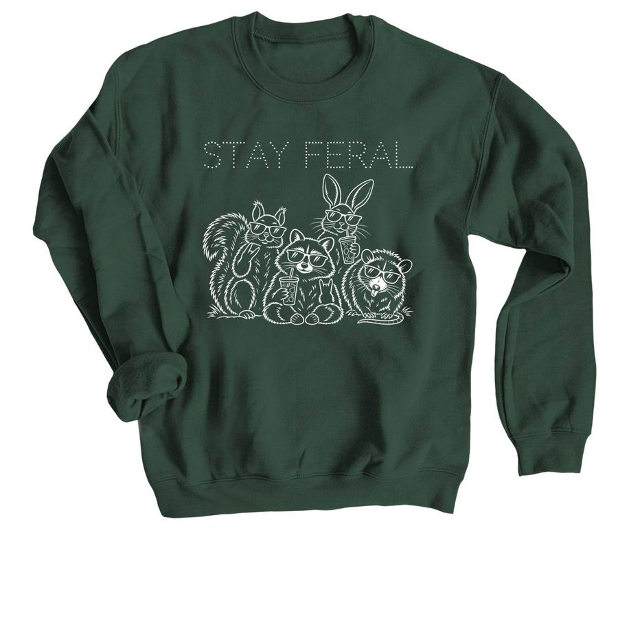 Give Wildlife a Fighting Chance, a Forest Crewneck Sweatshirt