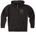 2025 RC Gear Small Logo, a Black Heavyweight Zip Up Hoodie