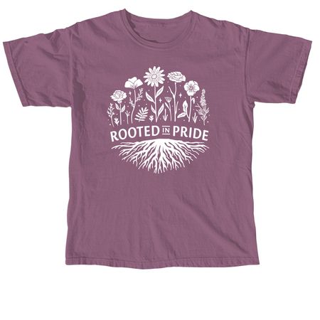 Rooted in Pride 2.0, a Berry Comfort Colors Unisex Tee