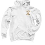 Smokin' the Gnar (Lite), a White Pullover Hoodie (back-view)