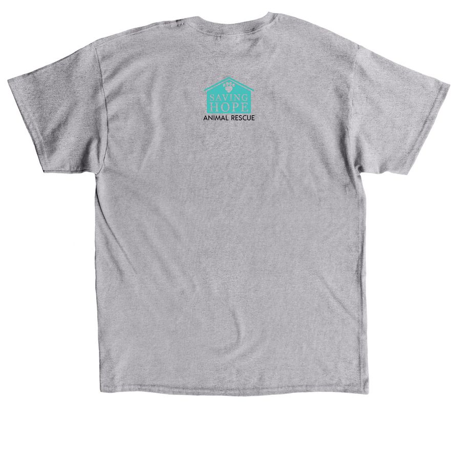 Summer 2024, a Sport Grey Classic Unisex Tee (back-view)
