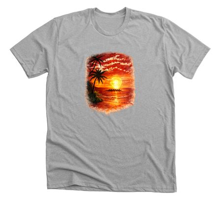 Sunset, a Athletic Heather Premium Unisex Tee