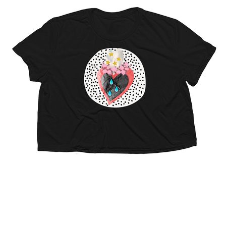 The Ankeny Rose Early Learning Center&nbsp;, a Black Women?s Flowy Cropped Tee