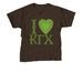 iheartkrx shirt, a Dark Chocolate Youth Unisex Tee