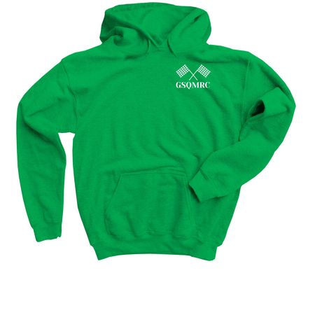 GSQMRC Champion Flag, a Irish Green Youth Pullover Hoodie