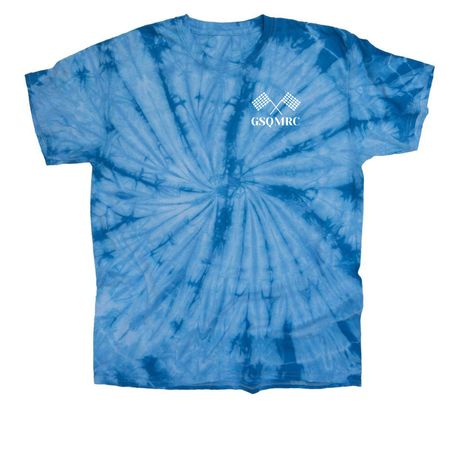 GSQMRC Champion Flag, a Baby Blue Classic Tie Dye Tee