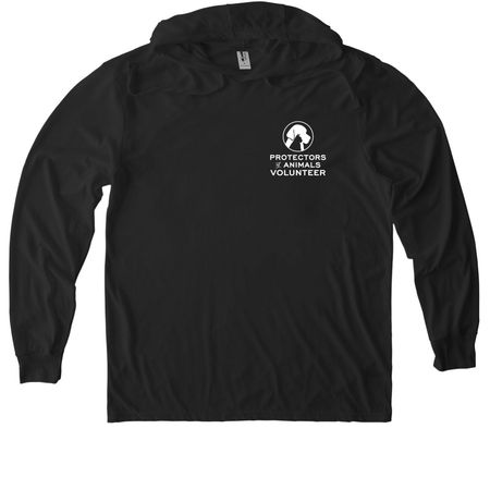 Protectors of Animals, a Space Black Allmade Eco Triblend Hoodie Tee