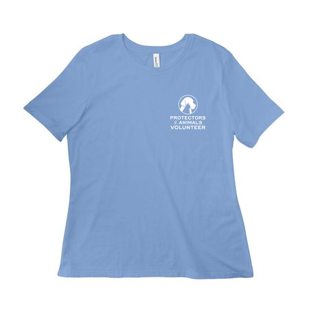 Protectors of Animals, a Carolina Blue Women?s Relaxed Cotton Tee