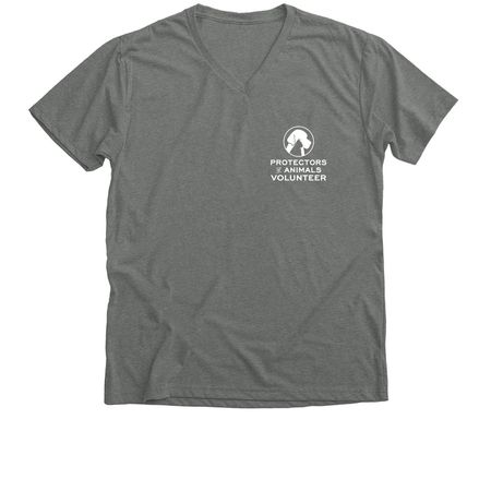 Protectors of Animals, a Deep Heather Premium V-Neck Tee