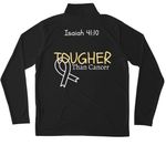Adrian?s Army, a Black Unisex Performance Quarter Zip Pullover (back-view)