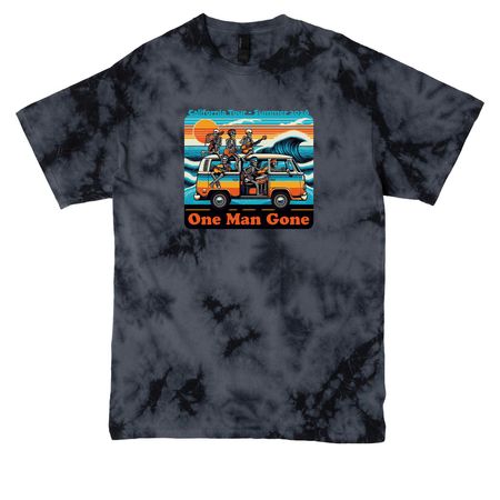 One Man Gone California Tour 2026, a Black Crystal Tie Dye Tee
