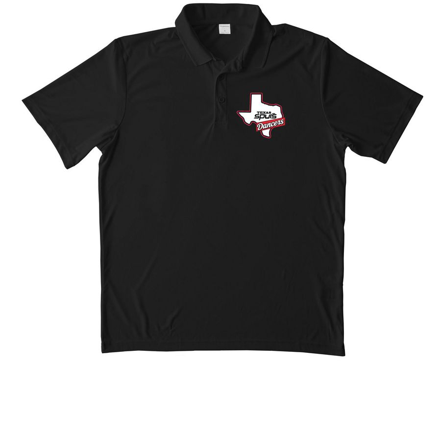 TSD Performance Polo, a Black Unisex Performance Polo