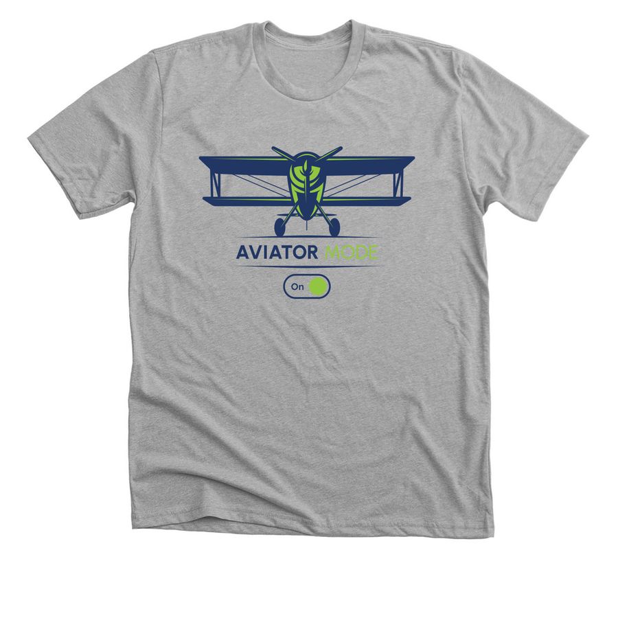 Adams Aviator Mode: Adult, a Athletic Heather Premium Unisex Tee