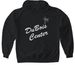 DuBois Center Vintage Design (white text), a Black Gildan Softstyle Pullover Hoodie