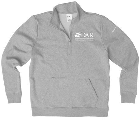 Skydance Logo Items, a Dark Grey Heather Nike Women's Club Half Zip Pullover