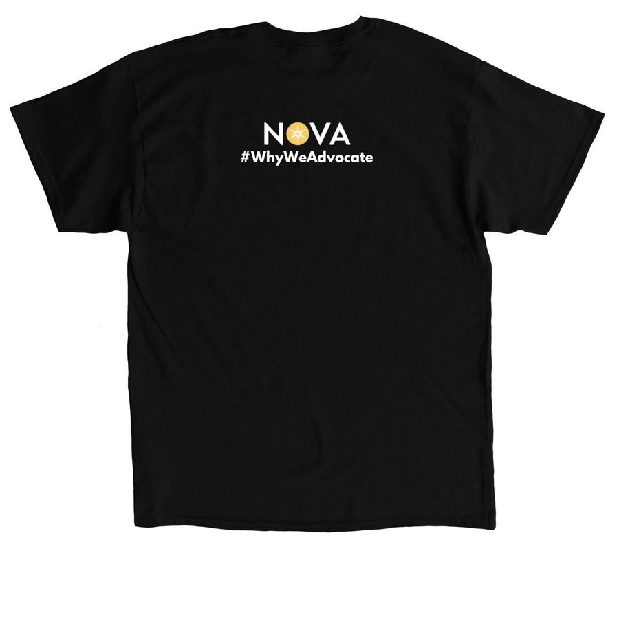 NOVA 51 TEE "It Starts with Community", a Black Classic Unisex Tee (back-view)