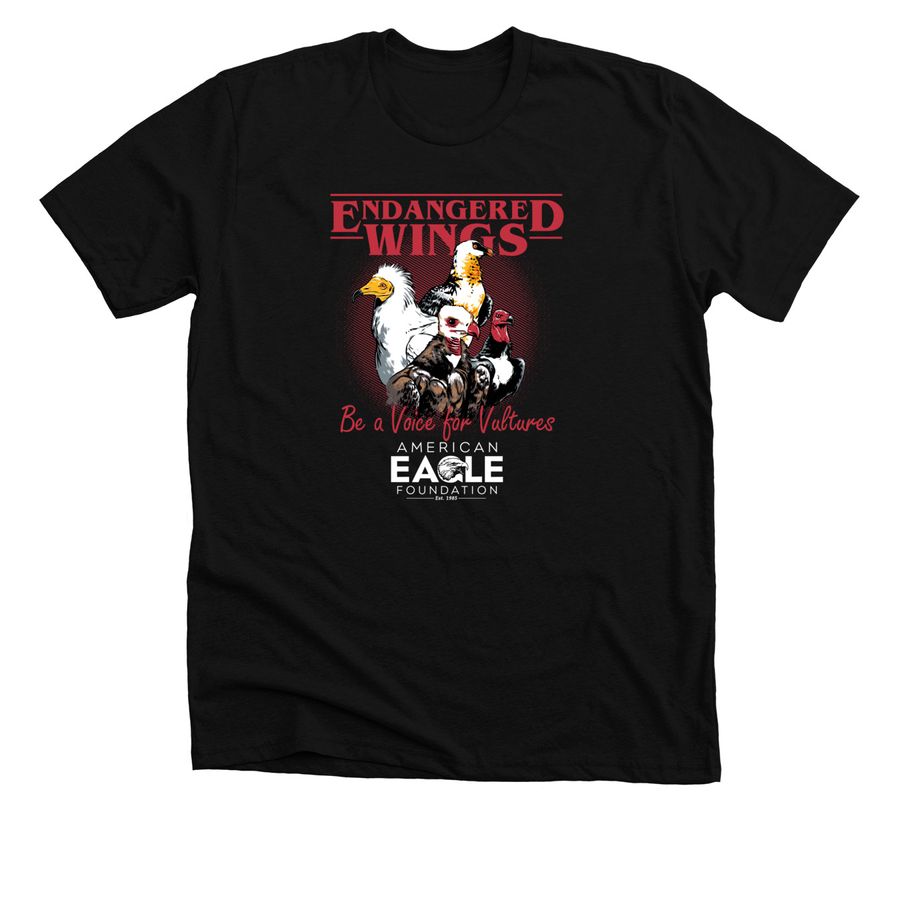 Endangered Wings Apparel, a Solid Black Blend Premium Unisex Tee