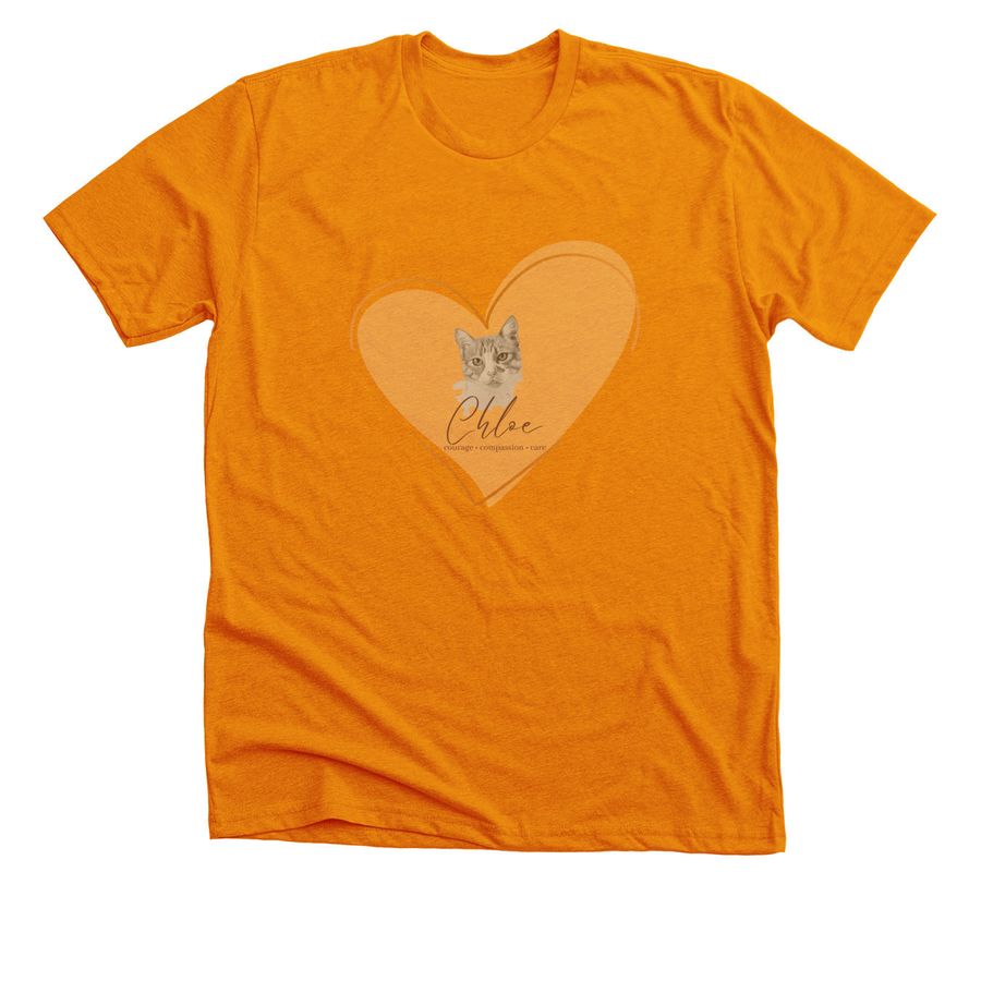 Chloe's Legacy, a Heather Orange Premium Unisex Tee