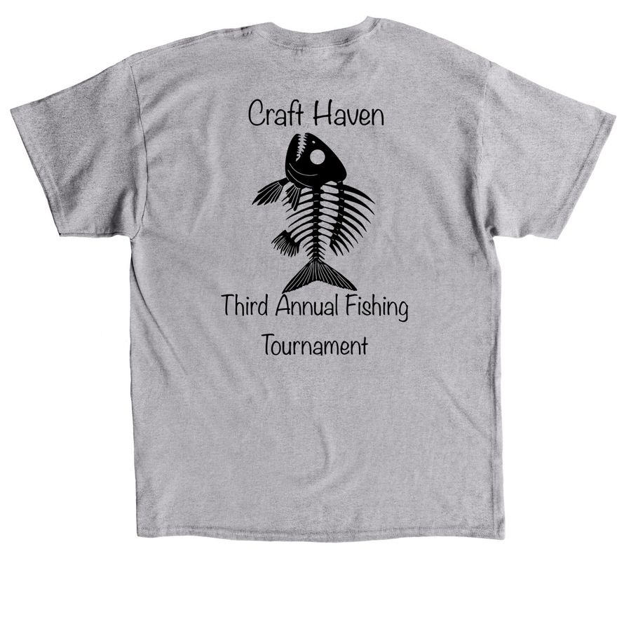 3rd Annual David P Rambo Fishing Tournament&nbsp;, a Sport Grey Classic Unisex Tee (back-view)