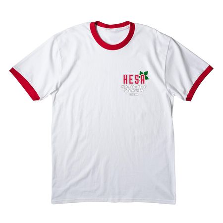 HESA Apparel, a White/ Red Cotton Ringer Tee